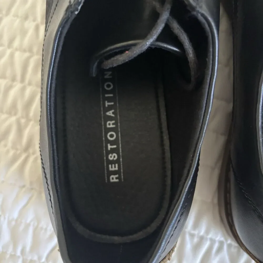 Restoration Hayes 312097 Hayes Men’s Oxford Shoe Black Lace-Up 11.5 M
